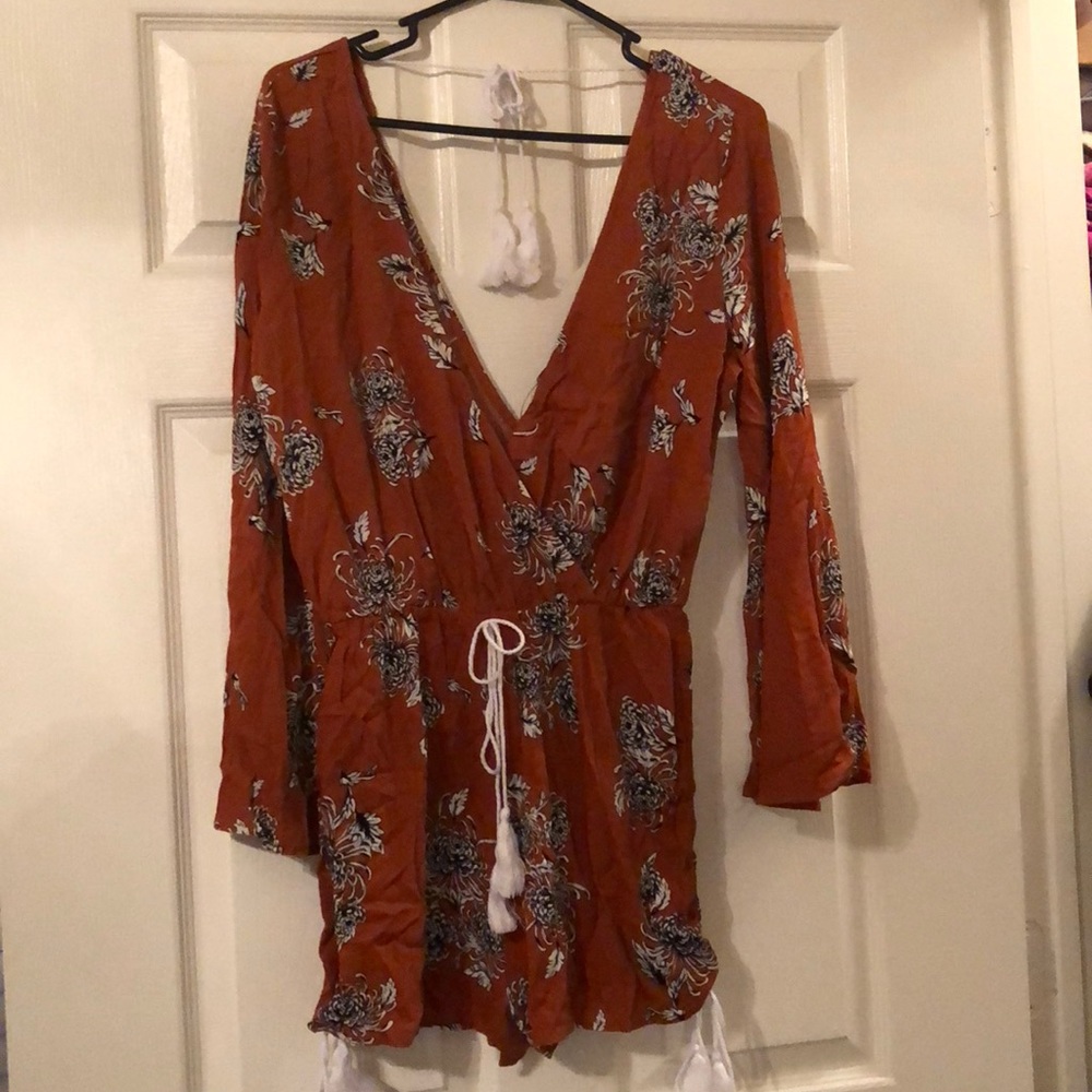 Burnt orange romper